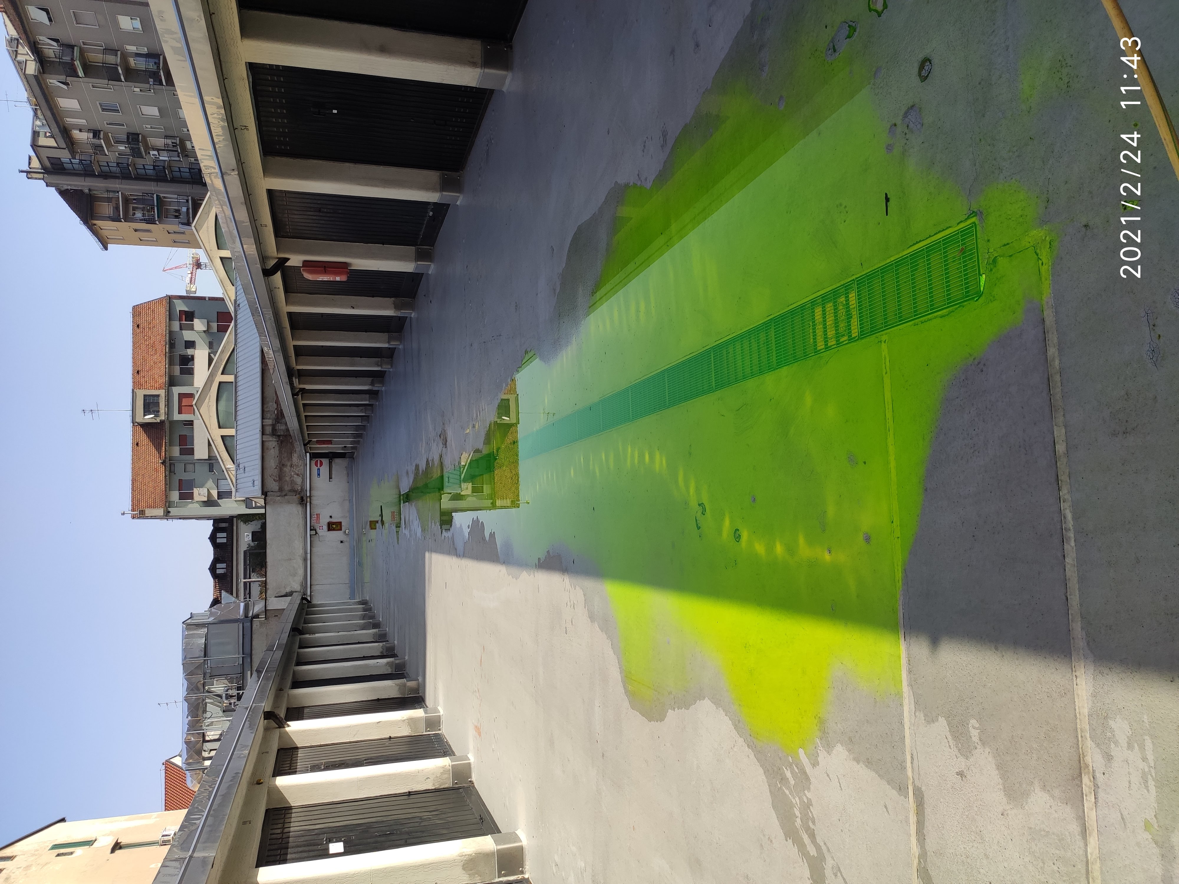 Allagamento controllato con tracciante